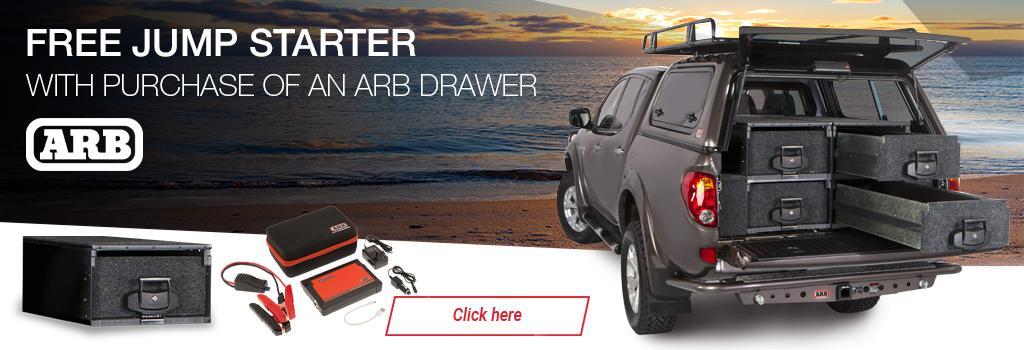 Free Jump Starter With Purchase Of An ARB Drawer